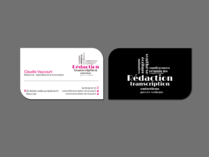 Visitenkarten-Design von Creations Box 2015 für Rédactrice | Design: #17576647