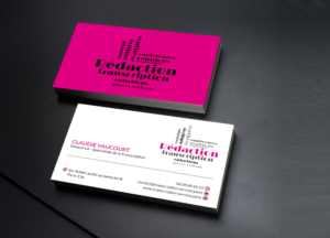 Visitenkarten-Design von Creations Box 2015 für Rédactrice | Design: #17576700