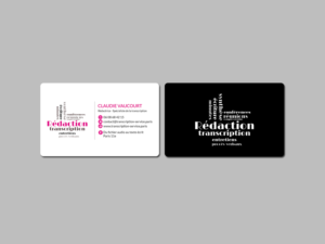 Visitenkarten-Design von Creations Box 2015 für Rédactrice | Design: #17576731