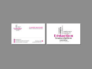 Visitenkarten-Design von Creations Box 2015 für Rédactrice | Design: #17576732