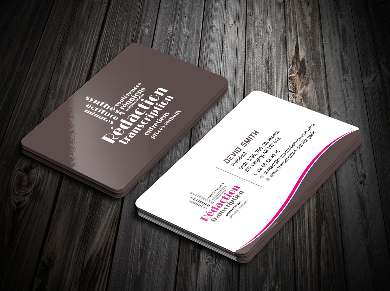 Business Card Design by Tripti Ranjan Gain for Rédactrice | Design #17565617