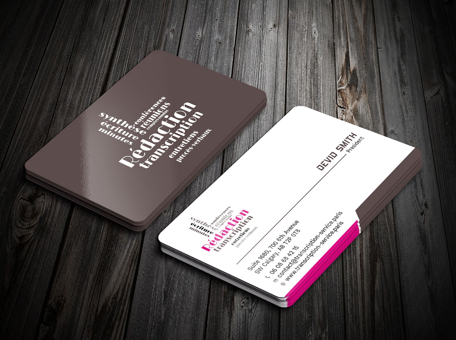 Business Card Design by Tripti Ranjan Gain for Rédactrice | Design #17565647