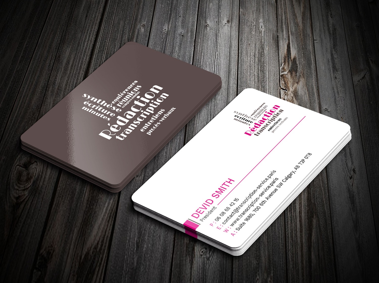 Business Card Design by Tripti Ranjan Gain for Rédactrice | Design #17565648
