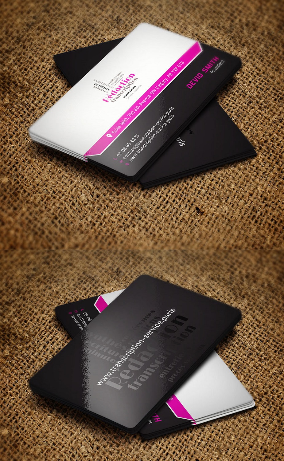 Business Card Design by Tripti Ranjan Gain for Rédactrice | Design #17566022