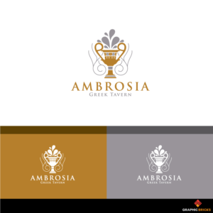 Ambrosia Greek Tavern | Logo Design by Graphic Bricks
