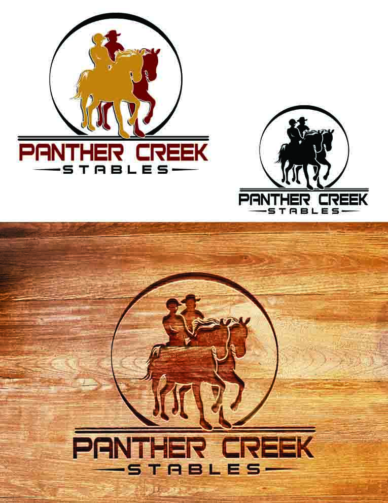 Logo-Design von ARtKISTA für Panther Creek Stables | Design #17643089