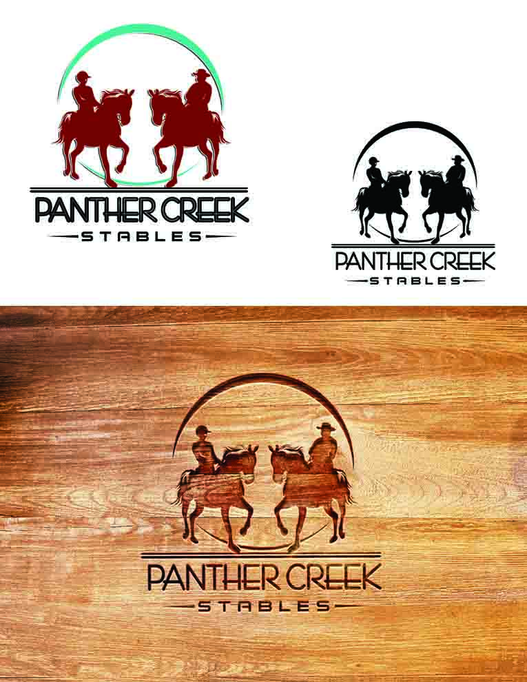 Diseño de Logo por ARtKISTA para Panther Creek Stables | Diseño #17643090