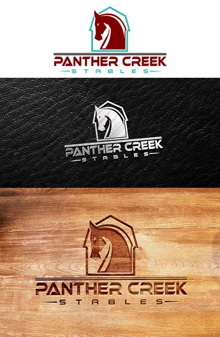 Diseño de Logo por ARtKISTA para Panther Creek Stables | Diseño #17654841
