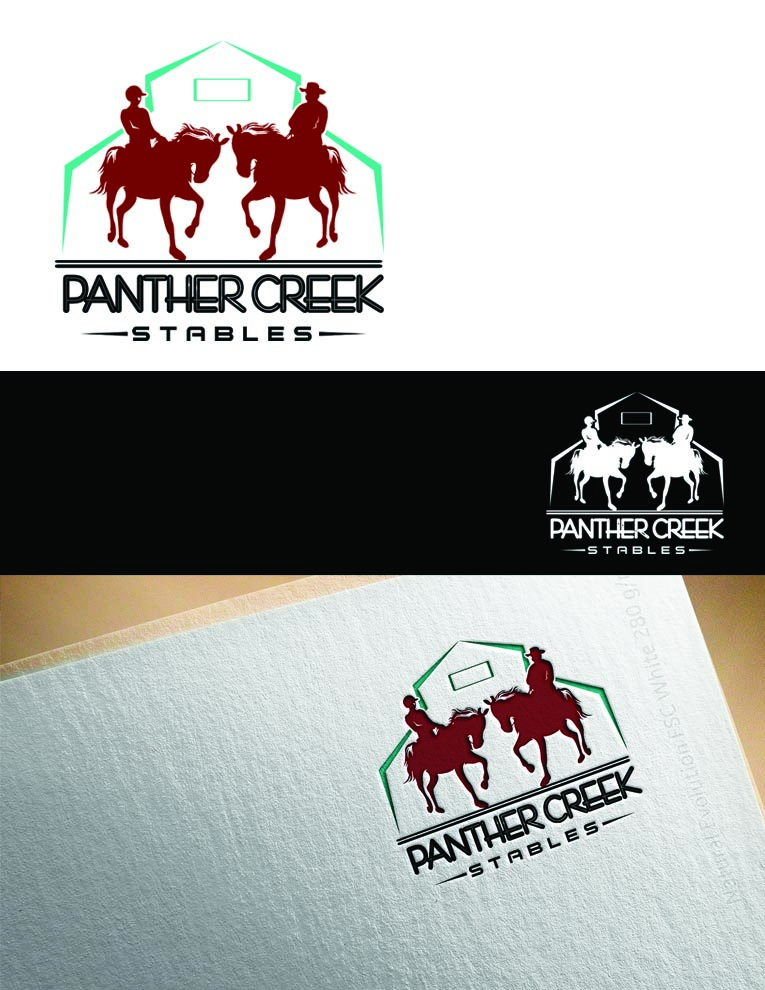 Diseño de Logo por ARtKISTA para Panther Creek Stables | Diseño #17664475