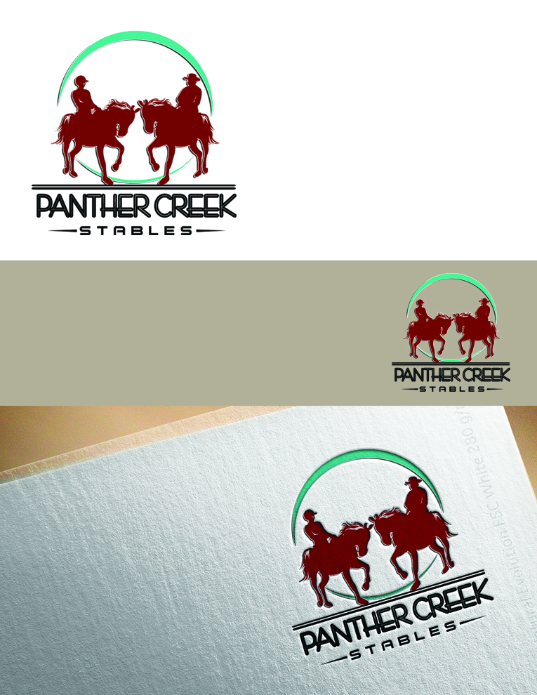 Diseño de Logo por ARtKISTA para Panther Creek Stables | Diseño #17664476