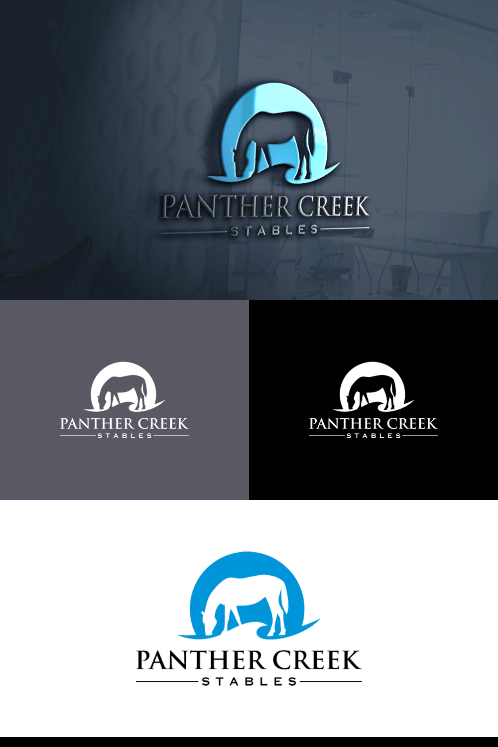 Diseño de Logo por e-graphics para Panther Creek Stables | Diseño #17628912