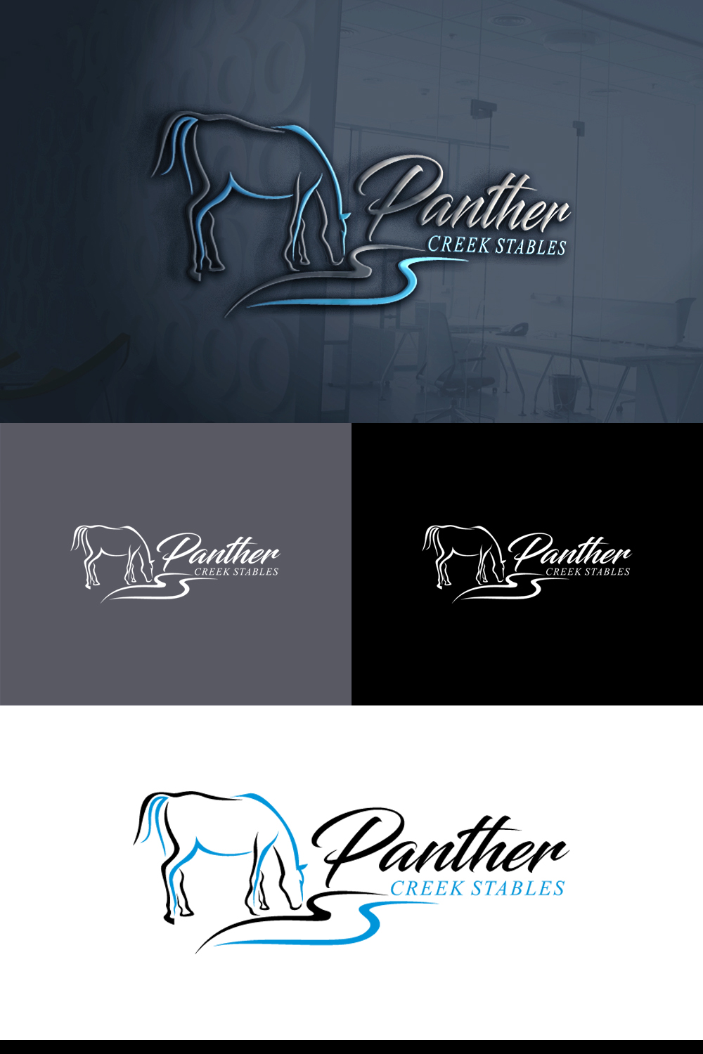 Diseño de Logo por e-graphics para Panther Creek Stables | Diseño #17628913