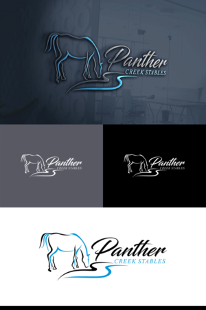 Diseño de Logo por e-graphics para Panther Creek Stables | Diseño: #17628913