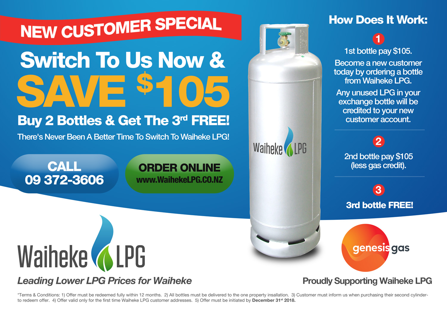 Graphic Design by Valtti Design for Waiheke LPG | Design #17639850