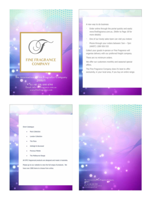 Brochure Design by yadavsushil for Fine Fragrance Company | Design #17715357