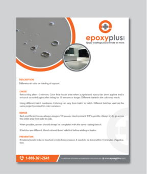 Diseño de Flyer por alex989 para Epoxy Plus | Diseño: #17563306