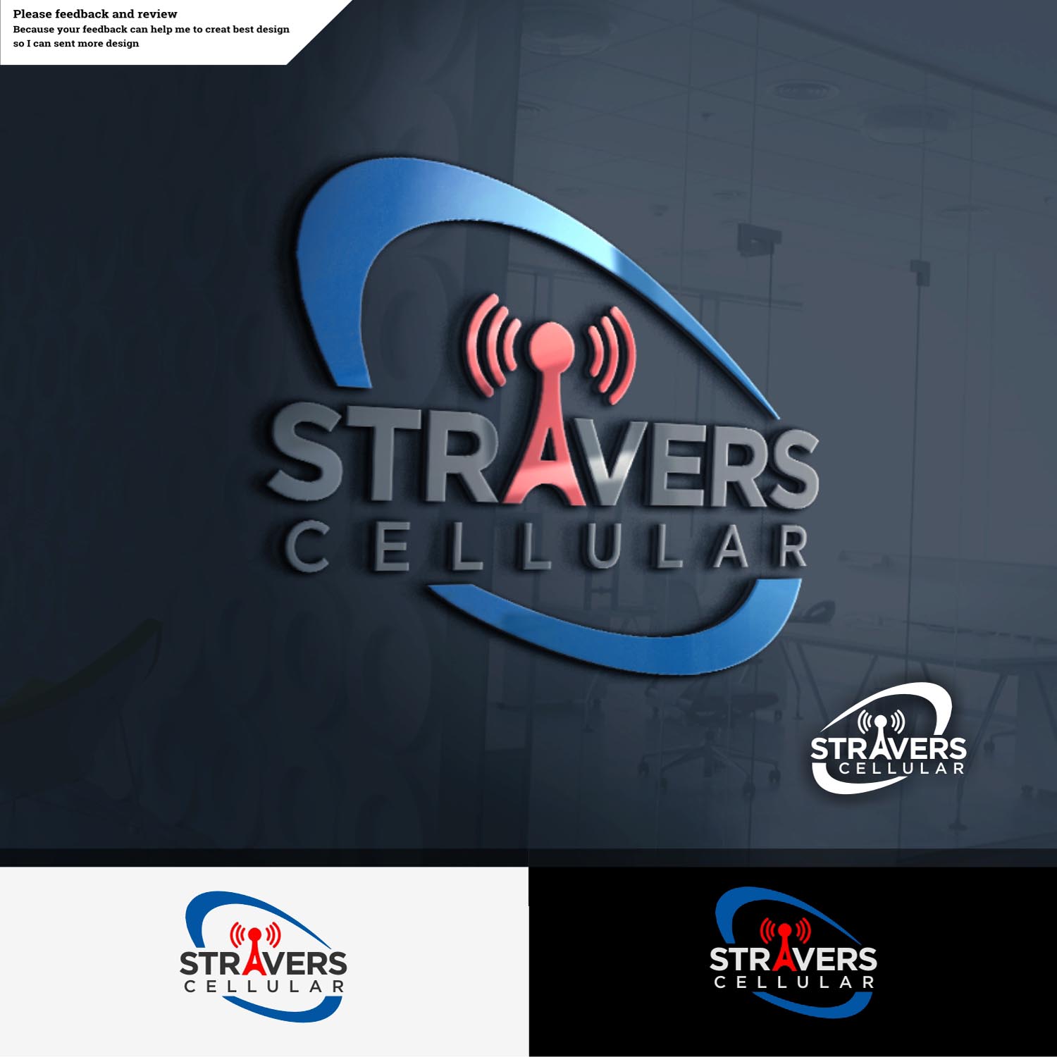 Logo Design by tjahyoahmad™ for Stravers Cellular | Design #17571873
