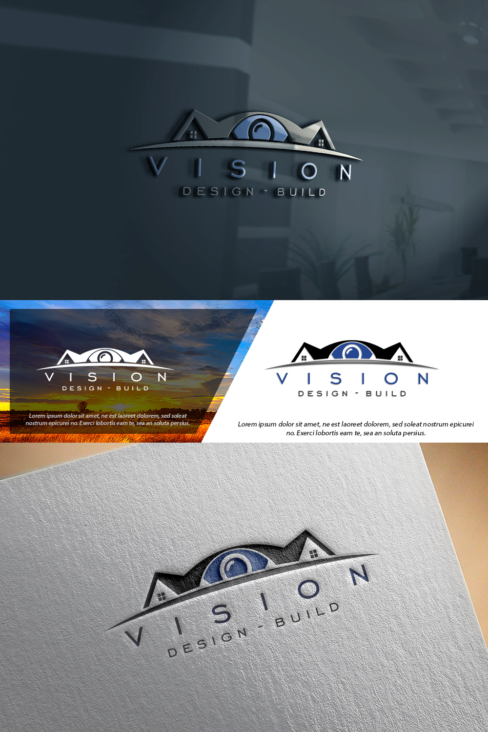 Logo Design by damian for Vision design build | Design #17576146