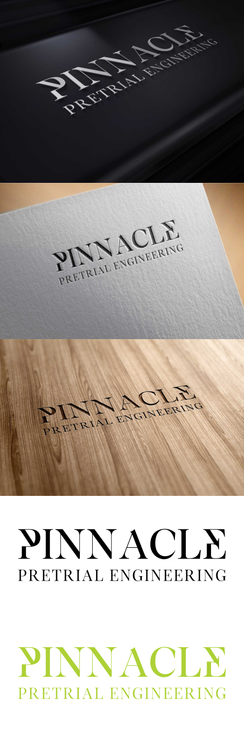 Diseño de Logo por Lunaris atelier para Pinnacle Pretrial Engineering | Diseño #17693831