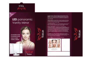 Triple Pane Vanity Makeup Mirrors Packaging | Verpackungs-Design von fumbh.designs