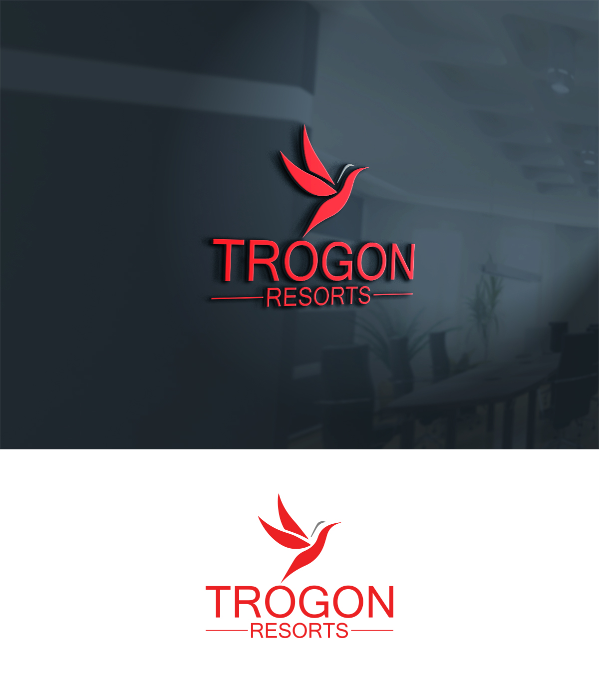 Logo Design by hina1 2 for Trogon Resorts, Inc | Design #17604224