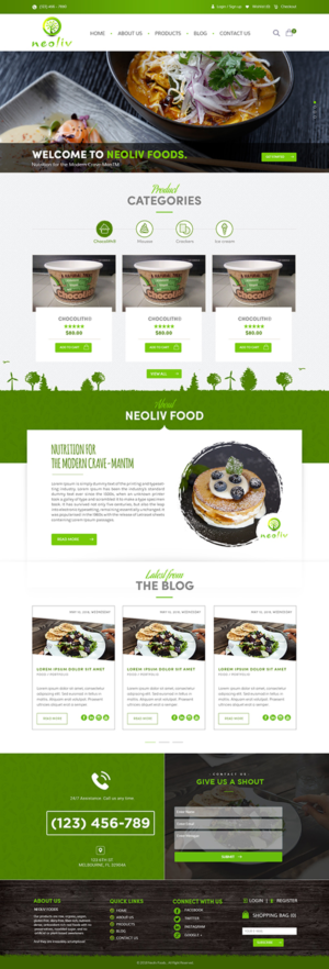 Neoliv - Nutritious Snacks and Desserts | Web Design by SAI DESIGNS