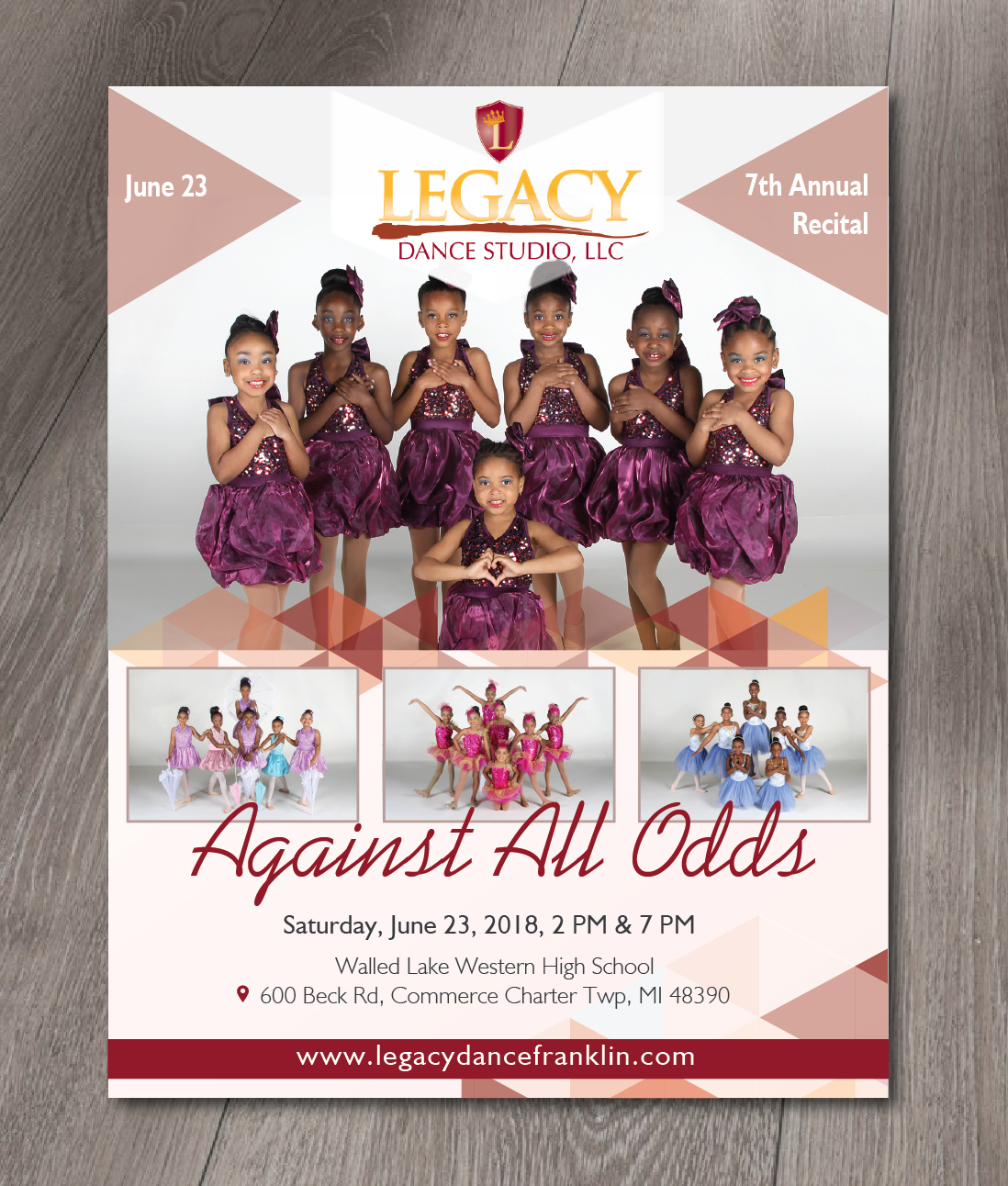 Flyer Design by alex989 for Legacy Dance Studio, LLC | Design #17562552