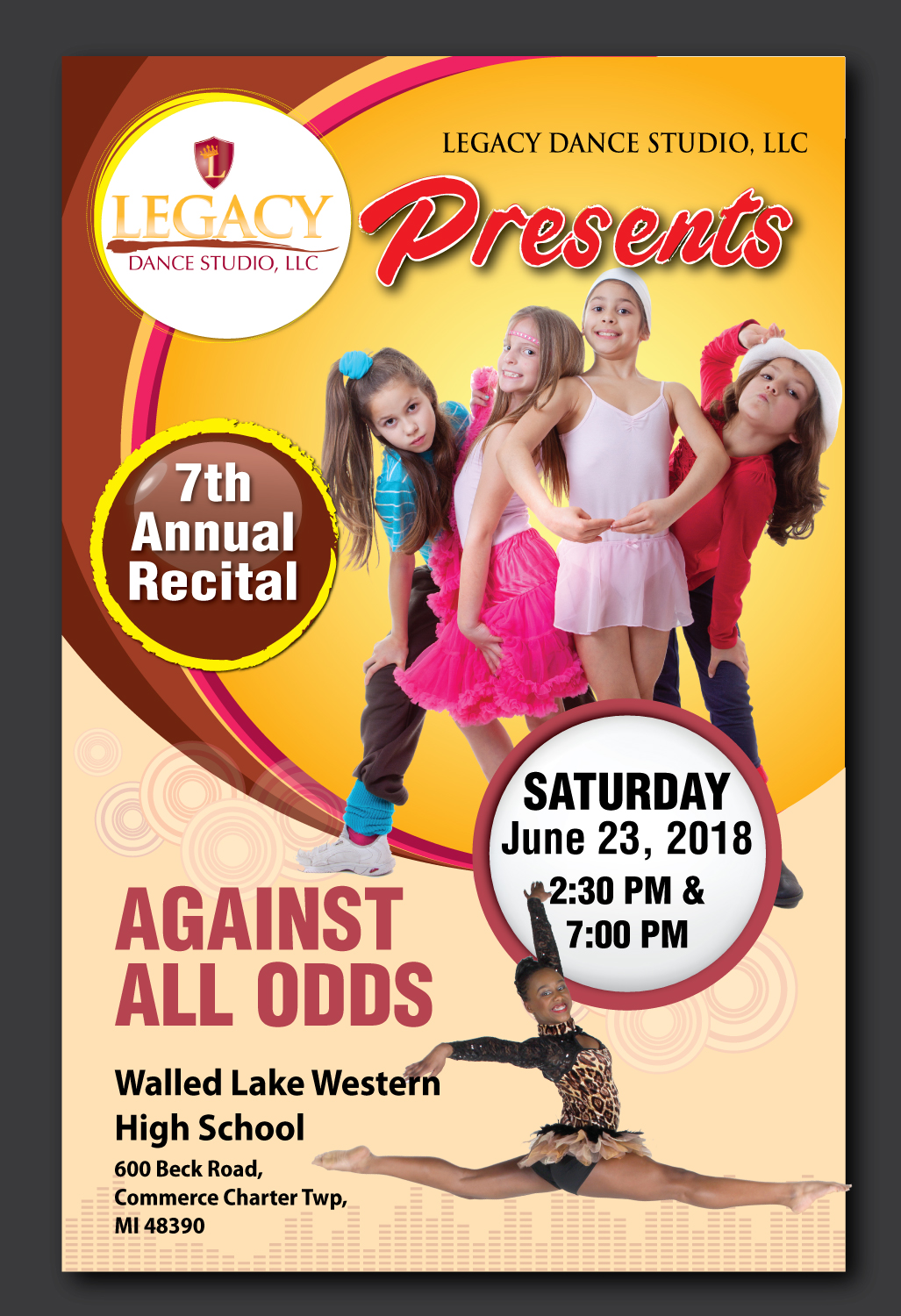 Flyer Design by meet007 for Legacy Dance Studio, LLC | Design #17565322