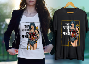 The Future is Female ( T-Shirt Bella / Canvas ). | T-Shirt-Design von 99.degree