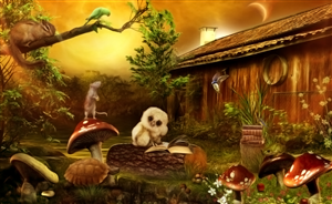 Owl/Forest design for children's furniture/home decor | Illustration Design by Vanes7