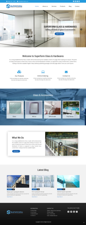 Wordpress Design by pb for True Vision Windows & Doors | Design: #17591158
