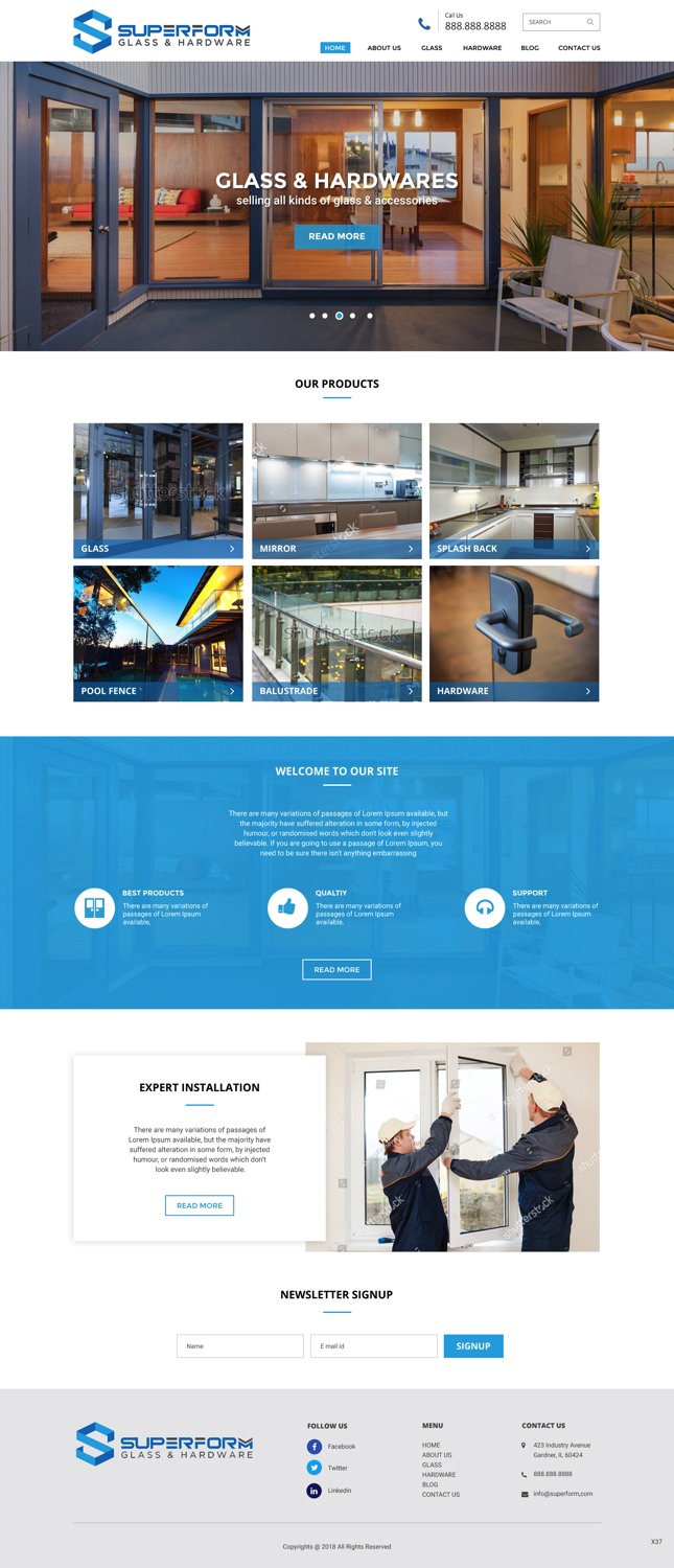 Diseño Wordpress por pb para True Vision Windows & Doors | Diseño #17591174