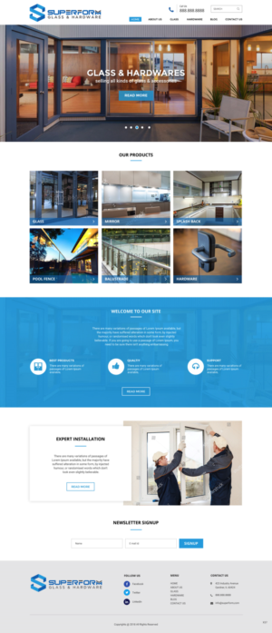 Wordpress Design by pb for True Vision Windows & Doors | Design: #17591174
