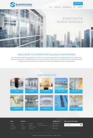 Wordpress Design by pb for True Vision Windows & Doors | Design: #17614786