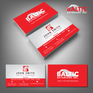 Business Card Design by adiazudin for Baltic Exteriors | Design: #17574480