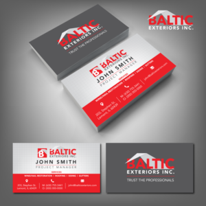 Business Card Design by adiazudin for Baltic Exteriors | Design: #17642834