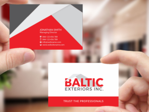 Visitenkarten-Design von Creations Box 2015 für Baltic Exteriors | Design: #17576378