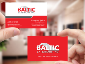 Visitenkarten-Design von Creations Box 2015 für Baltic Exteriors | Design: #17576379