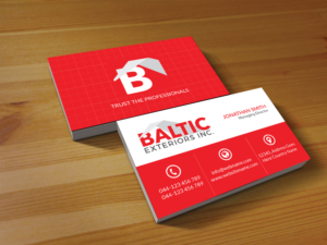 Visitenkarten-Design von Creations Box 2015 für Baltic Exteriors | Design: #17576397