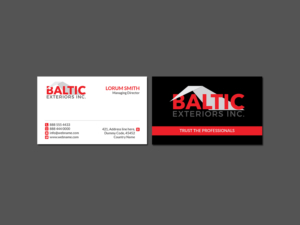 Business Card Design by Creations Box 2015 for Baltic Exteriors | Design: #17577265