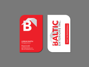 Business Card Design by Creations Box 2015 for Baltic Exteriors | Design: #17577271