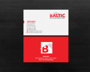 Business Card Design by chandrayaan.creative for Baltic Exteriors | Design: #17584426