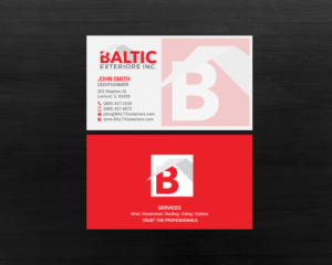 Business Card Design by chandrayaan.creative for Baltic Exteriors | Design: #17584695