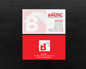 Business Card Design by chandrayaan.creative for Baltic Exteriors | Design: #17584981