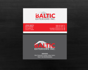 Business Card Design by chandrayaan.creative for Baltic Exteriors | Design: #17604770