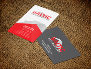 Business Card Design by chandrayaan.creative for Baltic Exteriors | Design: #17604978