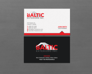 Visitenkarten-Design von chandrayaan.creative für Baltic Exteriors | Design: #17605105