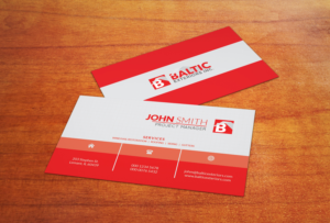 Business Card Design by Mime Artworks for Baltic Exteriors | Design: #17588477