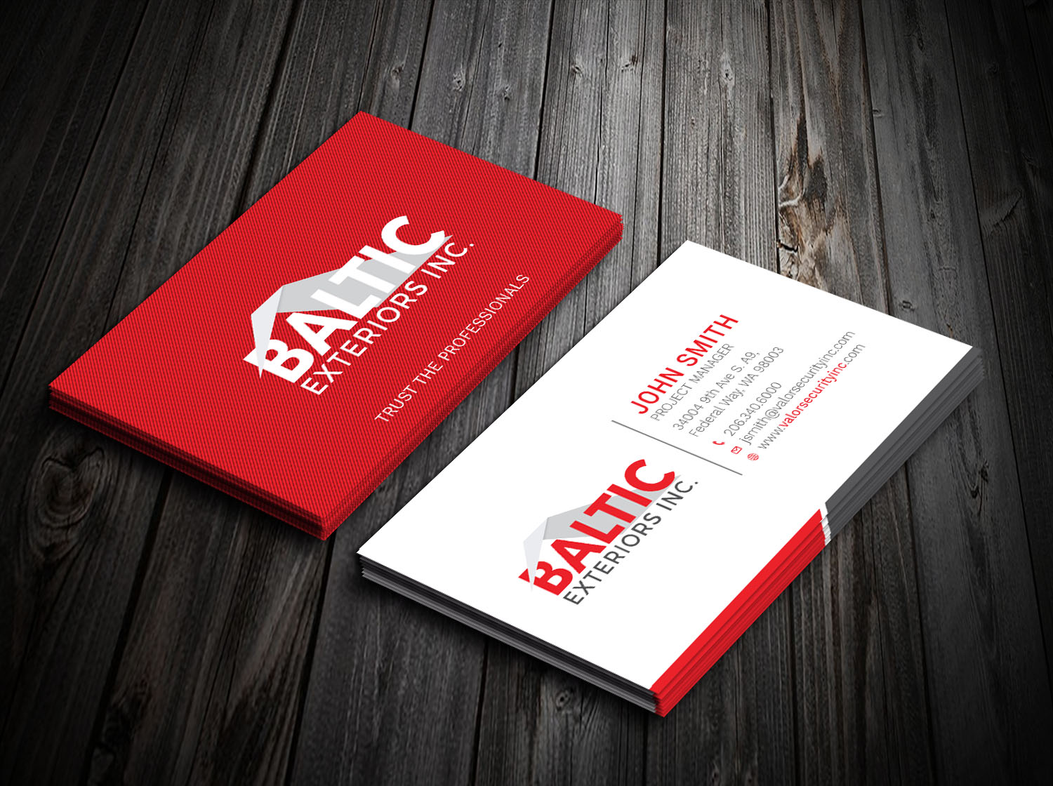 Business Card Design by Tripti Ranjan Gain for Baltic Exteriors | Design #17577504