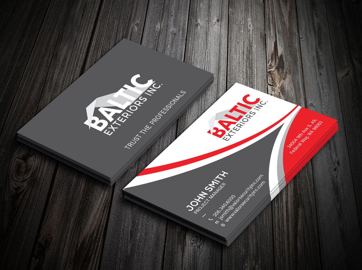 Business Card Design by Tripti Ranjan Gain for Baltic Exteriors | Design #17577505